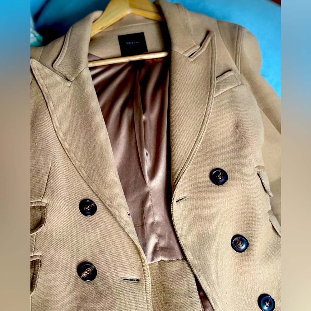 Smythe mid length camel jacket